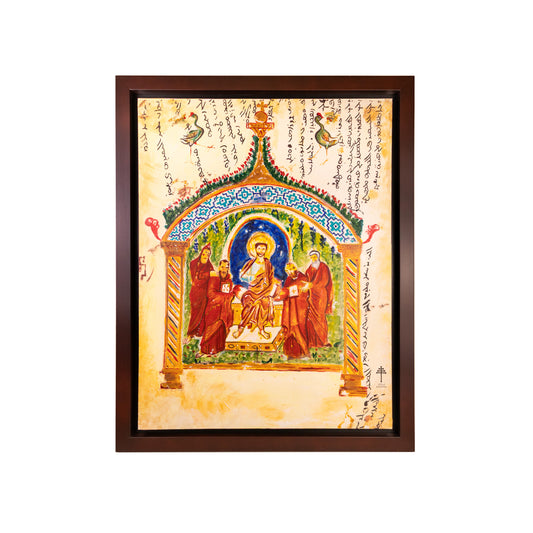 Cuadro «Cristo Rey» pintado a mano en acrílico sobre lienzo