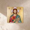 Cuadro «Cristo Pantocrátor» pintado a mano en acrílico sobre lienzo