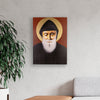 Cuadro «San Chárbel Makhlouf» pintado a mano en acrílico sobre lienzo