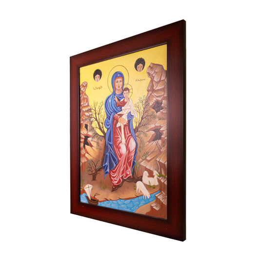Cuadro «Nuestra Señora de Ilige» pintado a mano en acrílico sobre lienzo