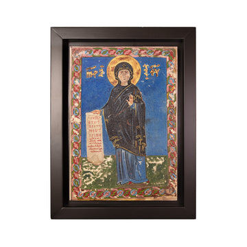Cuadro «Theotokos, Madre de Dios» pintado a mano en acrílico sobre lienzo